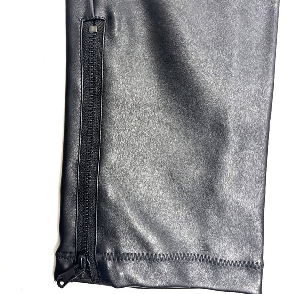 Black Faux Leather Pants - Picture 6 of 6